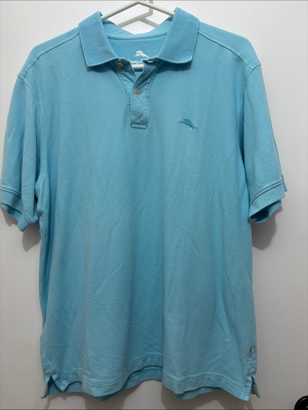Tommy Bahama Classic Men's Polo Shirt - Light Blue Sz L